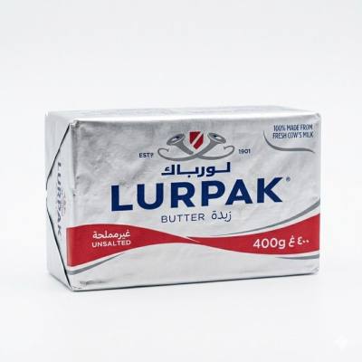 زبدة غير مملّحة من Lurpak – ٤٠٠ غرام