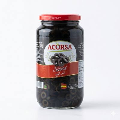 زيتون أسود مقطع من أكورسا