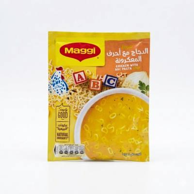 شوربة ماجي بالدجاج مع معكرونة ABC (66 غرام)