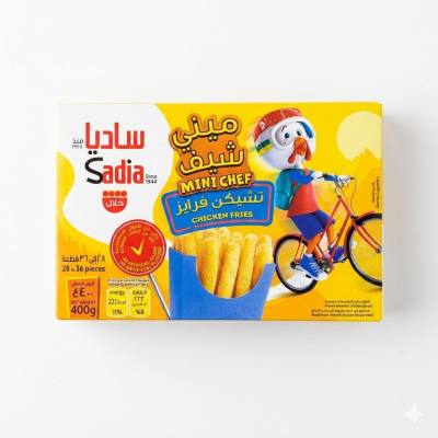 بطاطس دجاج مجمدة من ميني شيف | 400 غرام من الوجبات الخفيفة الحلال اللذيذة والمقرمشة