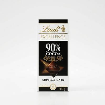لوح شوكولاتة ليندت إكسيلنس سوبريم الداكنة بنسبة 90% كاكاو (100 غرام)