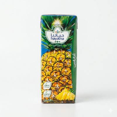 عصير حياتنا أناناس 100% (180مل)